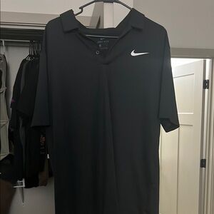 Nike Men's Black Polo Shirt